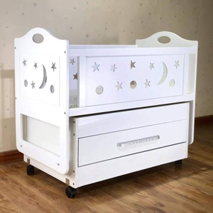 Baby Cribs Wood Bedroom Baby Furniture Luxury Wooden Crib 1640