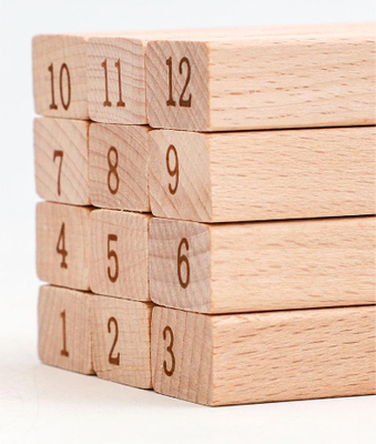 Wooden toys Number building block