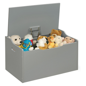 Grey MDF Toy Storage Box for Kids