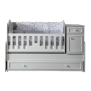 Convertible Multifunction Wooden Newborn Baby Crib Bed cot for mid east style kid Baby Cribs Wood Baby Furniture Crib 1640-5