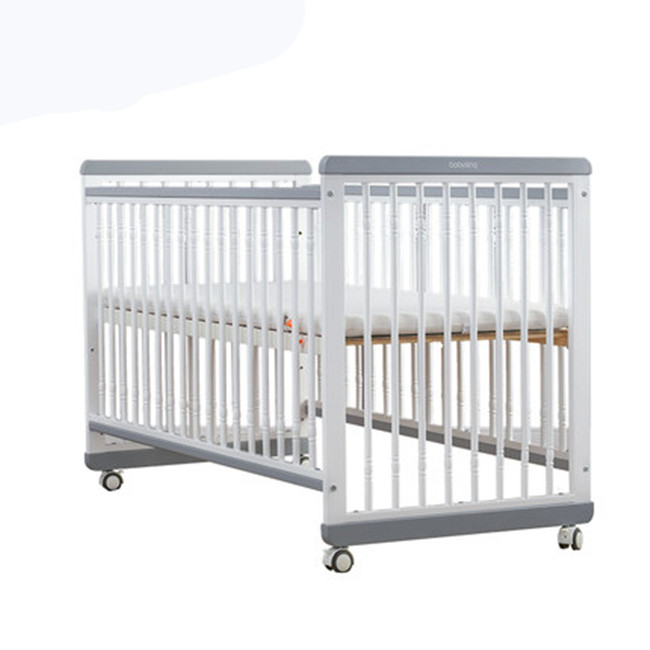 European Pine Wood Baby Crib 