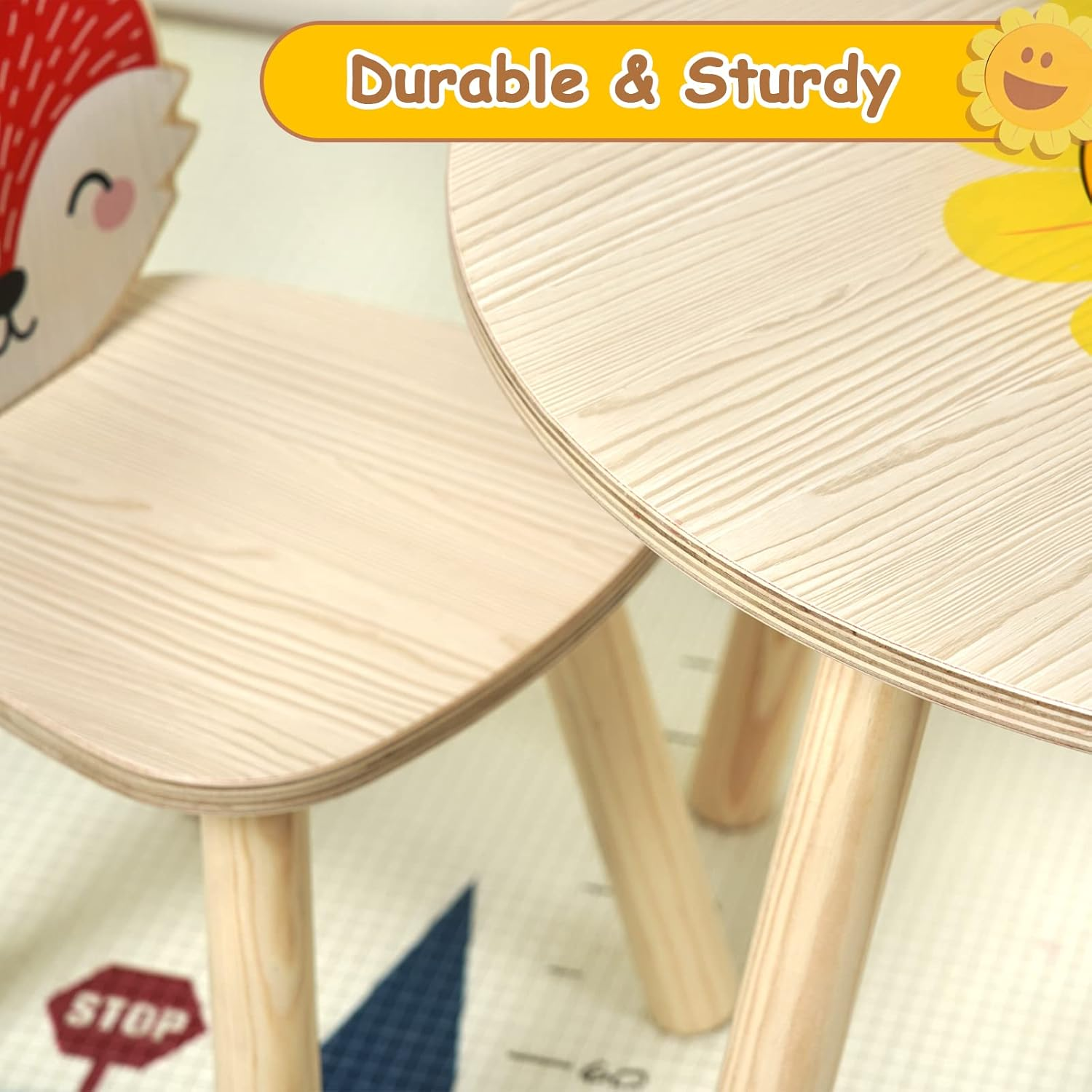 Wooden Kids Table with Chairs (Table with Chairs)