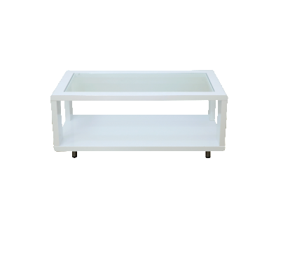 coffee table with glass