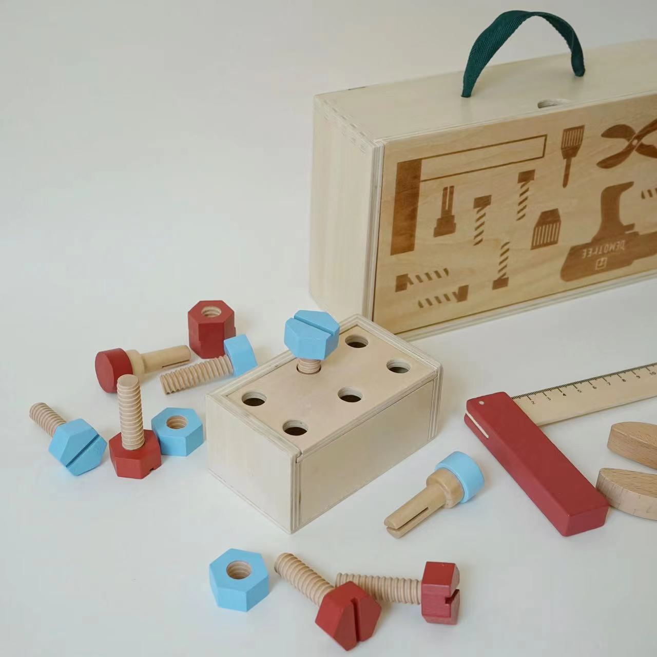 Wooden Tool Kit Set