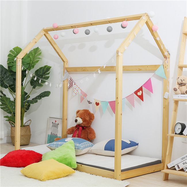 Solid Wood House Bed Vanish for Kid