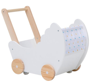 Wood Shopping Trolley for Kids Pretend Play Toy