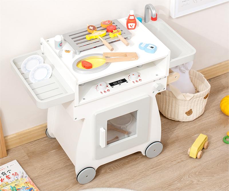 Wooden toy Multi-function cart