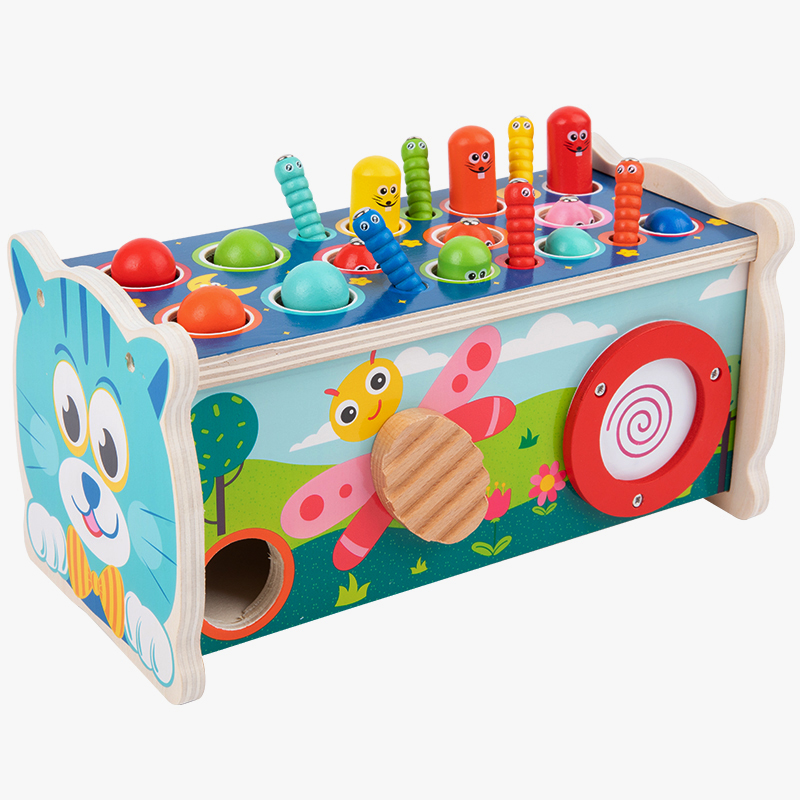 Wooden Toy Hitting Game 
