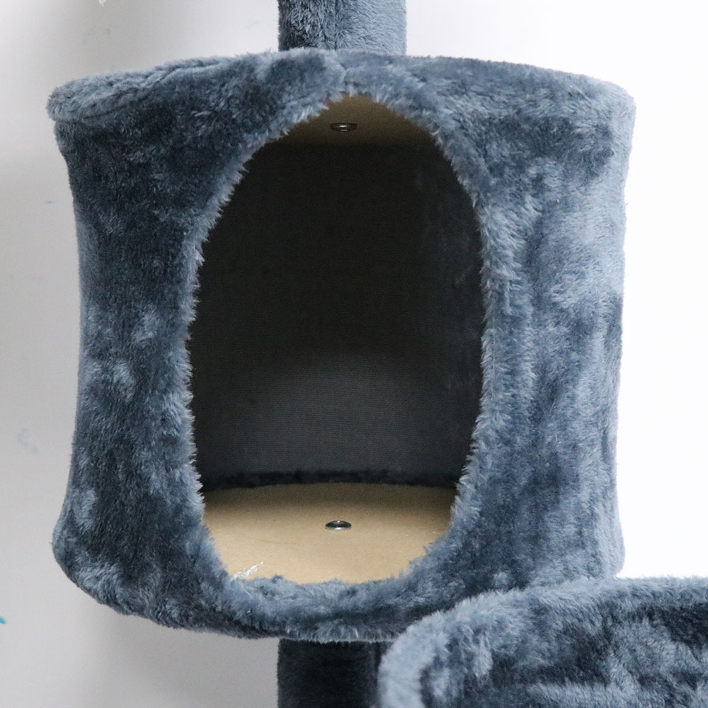 Wooden Cat Play House with Cover