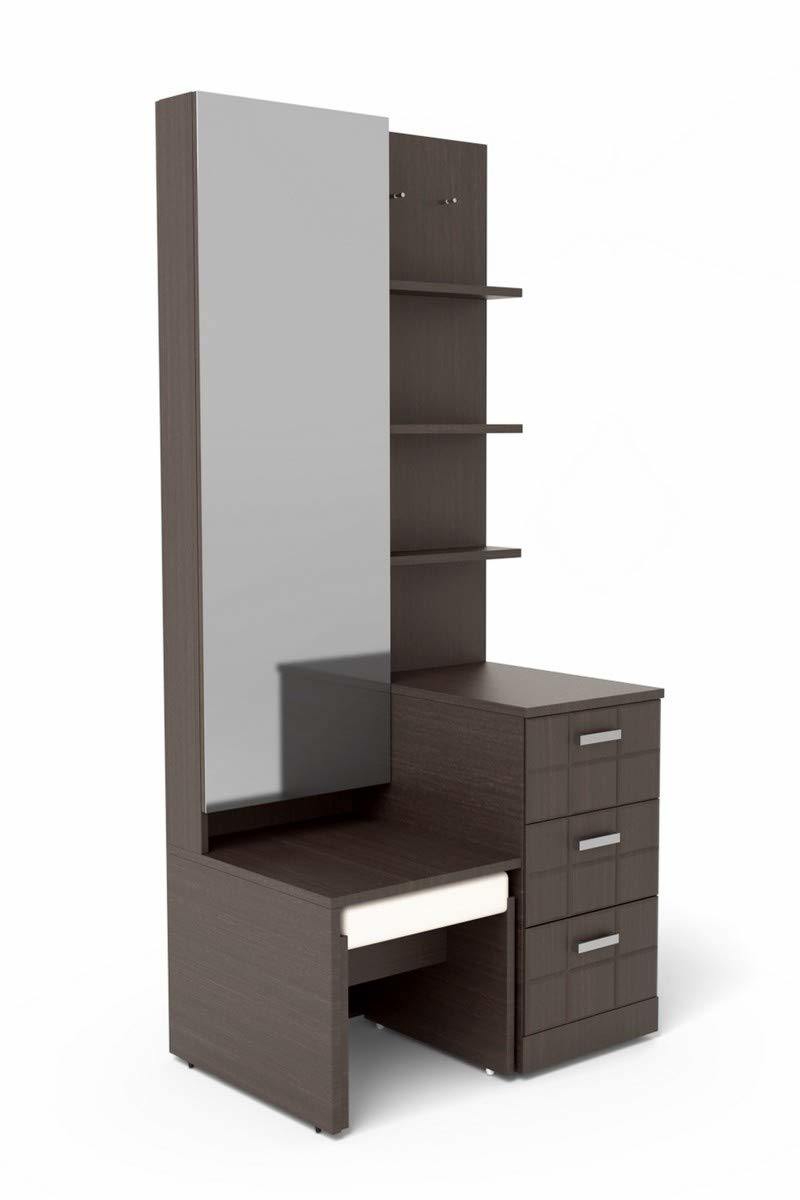 Modern Wood Dressing Table with Mirror