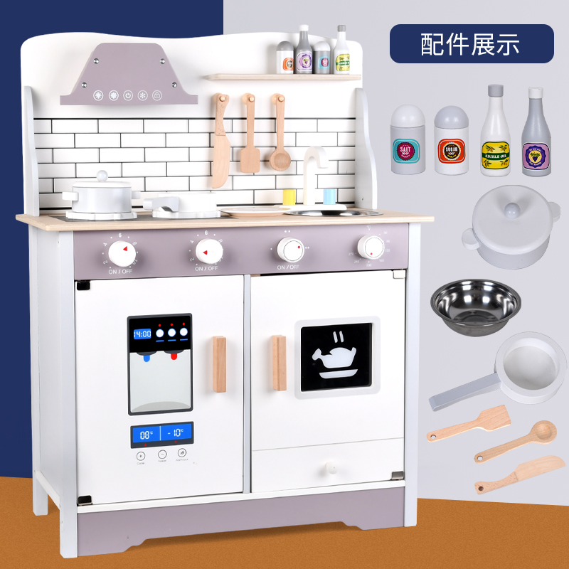 Wooden toy Kitchen with hood