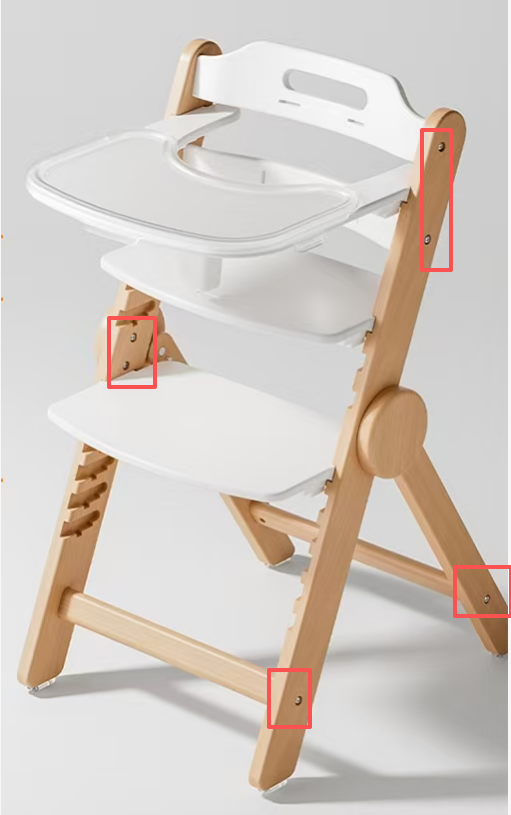 Wooden Baby High Chair