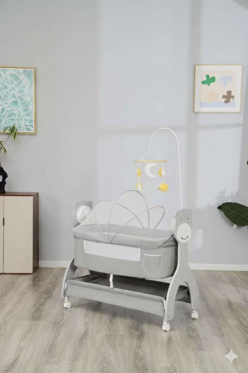 F101KC Stylish And Durable Rocker With Adjustable Harness Infant Rocker Swing