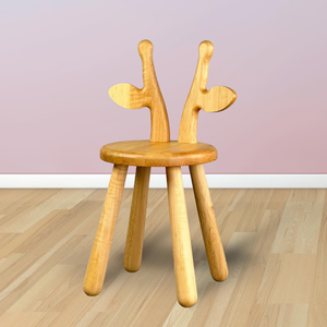 Wooden Giraffe Chair, Gift for Kids, Best Chair for Toddler