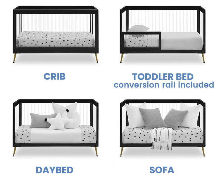 Transparent Acrylic Baby Crib Set