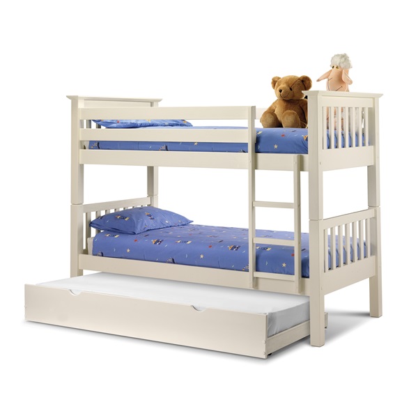 How high should bunk bed rails be?