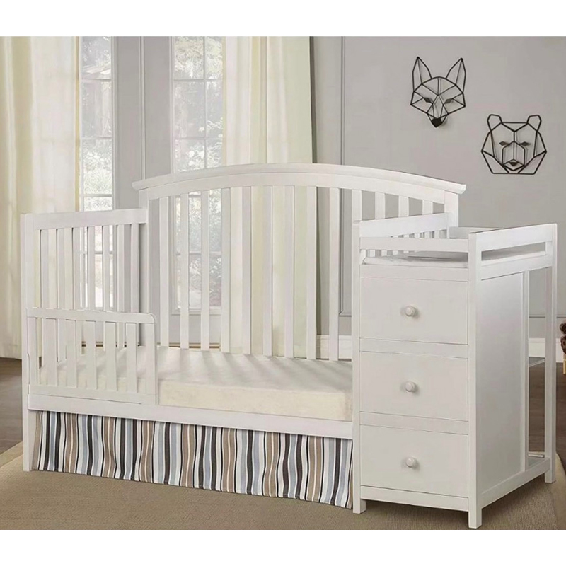 Factory Direct Sales Baby Cribs Wooden Baby Wooden Bed Crib Cribs for Baby Bedroom Furniture 1644